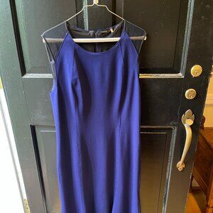 Lined Ellie Tahari Cocktail Dress Deep Royal Blue size 12